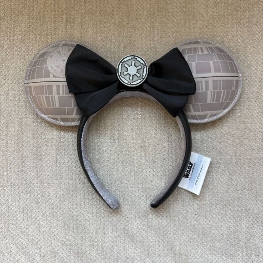 Disney Parks Star Wars Death Star Minnie Mouse Ears Headband